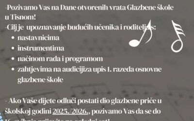 DANI OTVORENIH VRATA GLAZBENE ŠKOLE