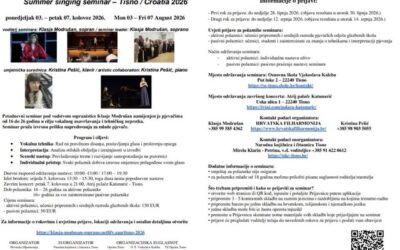 Ljetni pjevački seminar Tisno 2026